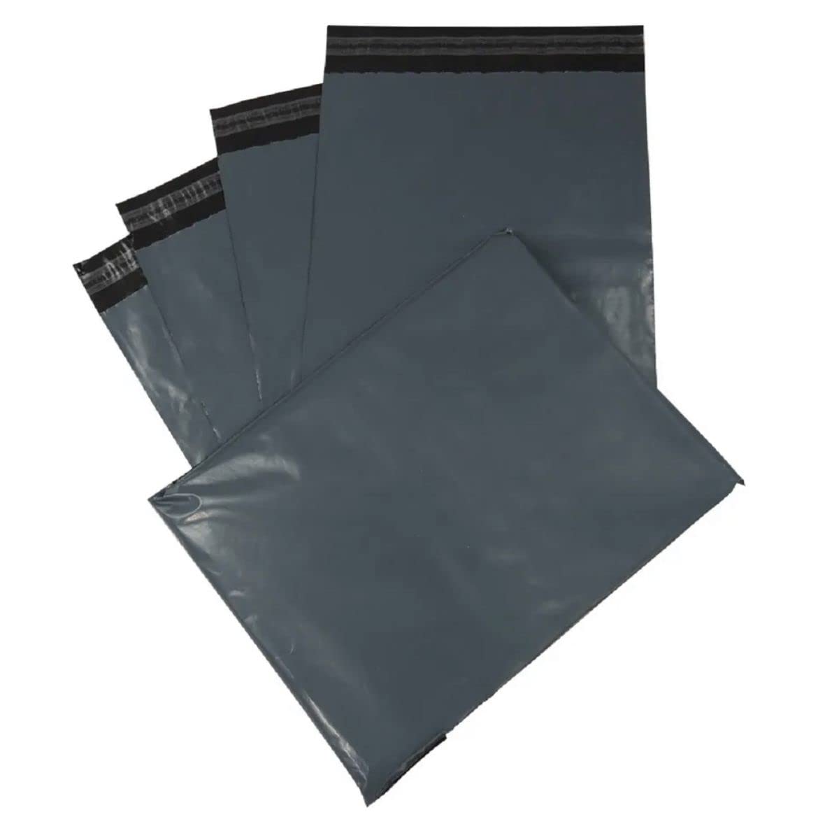 VapourOn Sealable Grey Mailing Bags Large, 6 x 9-inch Large Postage Bags, Strong Poly Plastic Bags for Packaging, Parcel and Postage Boxes, Self- Sealing (Pack of 50/100/500/1000)