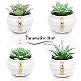 Japanese Style Artificial Succulent Plants in pot- Set of 4 Mini fake succulent plants Artificial Succulent Plants fake succulent plants in pot faux succulent plants fake cactus succulents - Set of 4