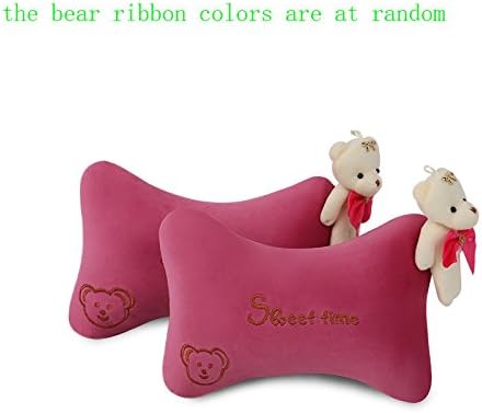 2 Pcs Car Neck Pillow - Neck Rest Cushion Pillow Pad Headrest Relax Headrest Pillow Soft, Lovely, Breathable