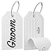 Shacke Groom & Bride Luggage Tag (White)