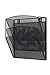 Klickpick Office Hanging Files Wall Mounted Metal Mesh Document File Organizer Magazine Holder Rack Organizer 3 Tier Section Racks Multipurpose Use to Display Files, Magazine, Newspapers (3t Black)