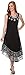Sakkas 15009 - Alexis Embroidered Long Sleeveless Floral Caftan Dress/Cover up - Navy - OS
