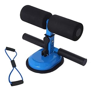 Coriver draagbare sit-up bar, verbeterde grote zuignappen verstelbare sit-up bar assistent-apparaat met 8-vormige…