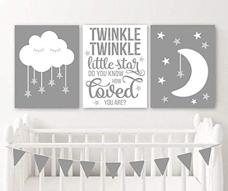 moon stars nursery decor