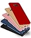 YIHAILU Samsung Galaxy S8 Plus Case Smoothly Skin Shockproof Ultra Thin Slim Full Body Protective Cover For S8+ 6.2 Inch (Silky Red)