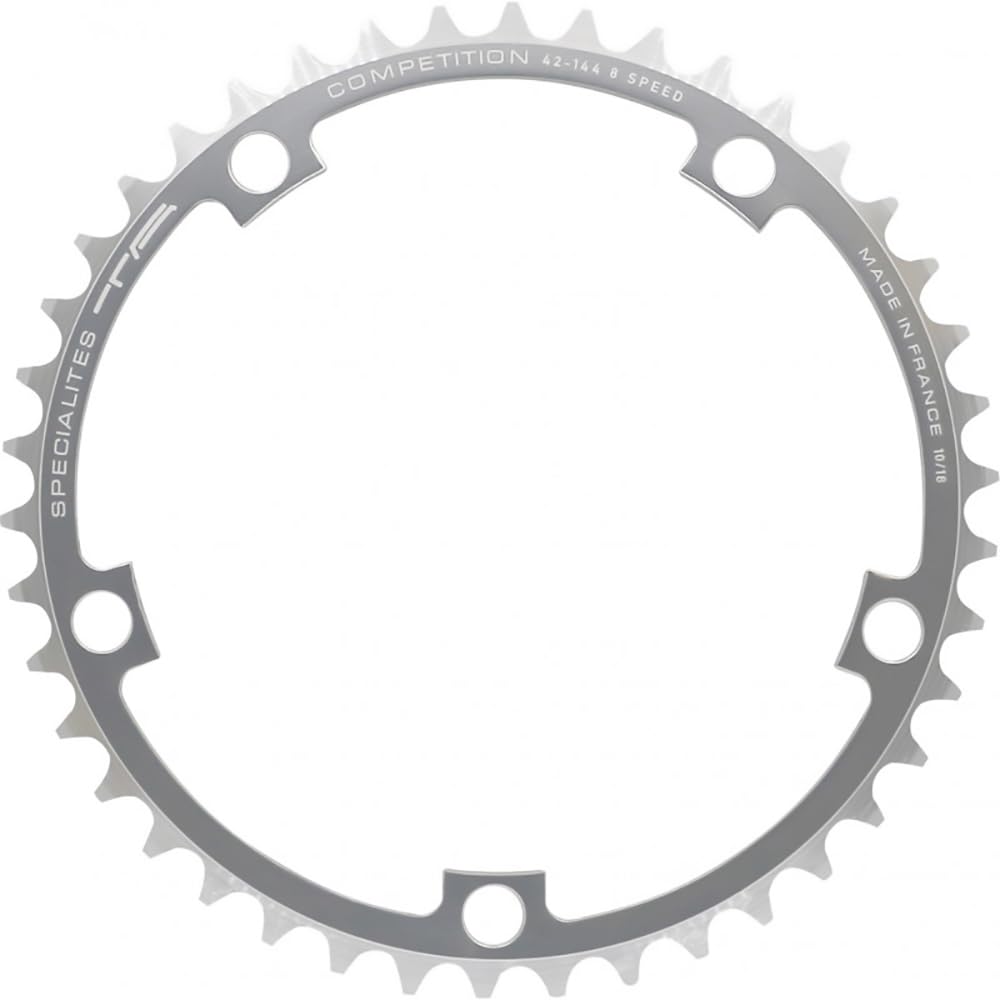 Spécialités TA Vintage Campagnolo Record/Shimano Competition 144pcd Chainring, Inner 42t, Silver