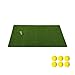 Gaoqi Golf Mat Residential Practice Hitting Mat 12''x24'' with Realistic Synthetic Turf Grass, Portable Training Equipment (Free 6 Ball and 1 Tee)