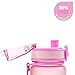 Embrava Best Sports Water Bottle - 32 oz - Spillproof & Leakproof - Lightweight Tritan, Reusable, BPA-Free - Gym & Hiking Ready - Wide Mouth, Flip Top Lid, Oz Markings, No Leak Design - Pink