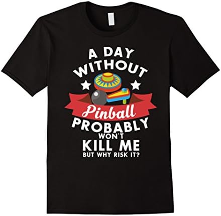 Men's PINBALL T-SHIRT XL Black