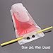 Zicome Reclosable Stand Up Drinks Pouches Bags with Plastic Flexible Straws, Set of 50