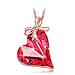 LADY COLOUR Jewelry Gifts for Mom Necklaces for Women Blue Heart Pendant Crystal Fashion Jewelry for Her Birthday Gifts for Women Wife Girlfriend Daughter Mom Grandma Girls Gifts
