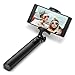 Selfie Stick, BlitzWolf Mini Extendable Bluetooth Selfie Stick with Remote for iPhone Android Smartphones(Black)