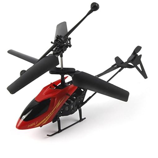 bestpriceam RC Quadcopter, RC 901 2CH Mini Helicopter Radio Remote Control Aircraft Micro 2 Channel Red