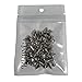 RUBYCA 100 Sets 9MM Silver Color Bullet Cone Spike and Stud Metal Screw Back for DIY Leather-Craft