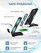 Seneo Wireless Charger, Qi Certified Wireless Charging Stand Compatible with iPhone Xs MAX/XR/XS/X/8/8 Plus, 10W for Galaxy Note 9/S9/S9 Plus/Note 8/S8, 5W All Qi-Enabled Phones(No AC Adapter)