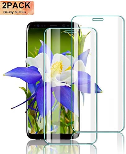 Nutmix Galaxy S8 Plus Screen Protector, [2 Pack] Tempered Glass Full Coverage Screen Protector, 9H Hardness, Resist Scratch, Anti-Fingerprint, HD Protection Film for Samsung Galaxy S8 Plus