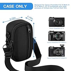 CaSZLUTION Travel Case for Canon PowerShot G7 X