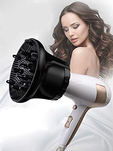 Hair Diffuser, Yebeauty Hair Diffuser Attachment, Hair Dryer Diffuser Professional Salon Tool for Fine Thick Curly Frizzy and Wavy Hair Suitable for 1.7-inch to 2.6-inch Blow Dry