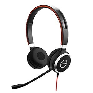 Jabra Evolve 40 MS Stereo Headset – Microsoft Certified Headphones for VoIP Softphone with Passive Noise Cancellation…
