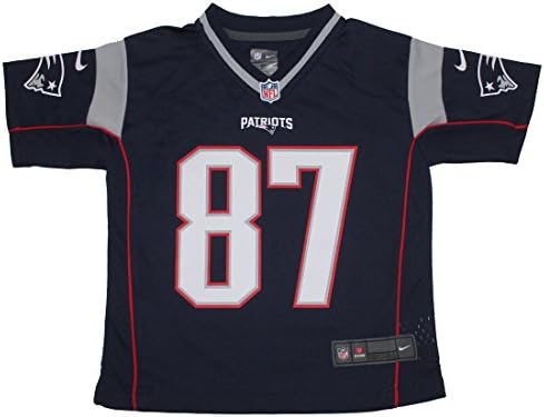 Boys GRONKOWSKI #87 Professional Onfield Sports Shirt - NE Patriots L/7 Dark Blue