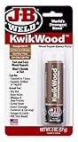 J-B Weld 8257 KwikWood Wood Repair Epoxy Putty Stick-1 oz, Tan