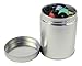 Thistle Moon Steel Loose Leaf Tea and Spice Tin Round with Twist Cover Short - Set of 6