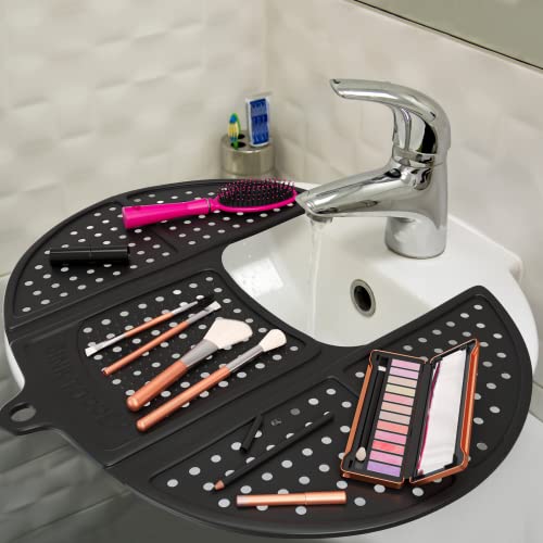 Sink Topper Foldable Sink Cover Silicone Beauty Makeup Brush Cleaning