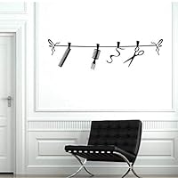 cvccatg Hairdressing Supplies Wall Stickers for Barbershop Wallpaper Art Decor Re Vinyl Decals Shop Background Poster 110 30Cm