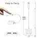 CHOOBY Lightning Adapter, for iPhoneX iPhone8/8Plus iPhone7/7Plus Dual Lightning Audio headphone Jack Adaptor with Phone Call & Audio & Volume Control Function Compatible All iOS systerm