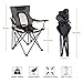 PORTAL Folding Camping Chair with Lumbar Back Support Oversized Heavy Duty Portable Quad Chairs, Cup Holder, Support 350 LBSthumb 2