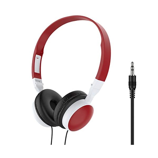 Saniswink1-Gaming-HeadphoneWired-Foldable-35mm-HiFi-Audio-Bass-Headset-Stereo-Surround-Noise-Cancelling-Over-Ear-for-PhoneTablet-Red-one-size Saniswink1 Gaming Headphone,Wired Foldable 3.5mm HiFi Audio Bass Headset Stereo Surround Noise Cancelling Over Ear for…