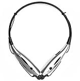 Universal Bluetooth Neckband Headphones S Gear -7000 Wireless Headset Sweatproof Running Gym Exercise Stereo Earphones Noise Cancelling Earbuds Cordless Silver