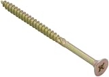Forgefix Spectre 5.0 x 80mm Woodscrews Zinc Yellow Passivated Bulk Box 300