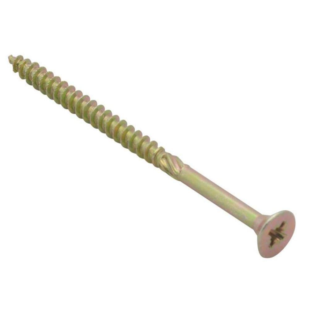 Spectre Advanced Multi-purpose Woodscrews | 4.5 x 80mm | Zinc Yellow Passivated | Box 100