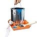 CAN-BUDDY Clip On Paint Can Drip Guard - Spill Proof Painters Tray Set - 2 PACK of 1 QUART +1 GALLON - Mess Free Painting Pan with Brush Rest, Rag Holder, and Tool hooks - Bucket / Pail Base Extender