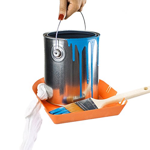 CANBUDDY Clip On Paint Can Drip Guard Spill Proof Painters Tray Set