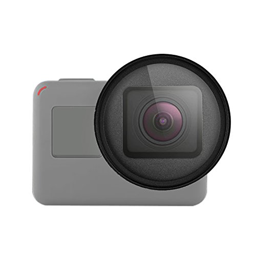D&F 52mm Professional UV Lens Filter with Lens Cover and Adapter for GoPro Hero 7 Black/Hero 5 / Hero 6 /HERO(2018) Camera Body