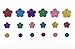 Hyamass 6 Packs (Approx 150pcs) Glitter Stickers for Kids Crafts - Colorful Self-Adhesive Flower Foam Stickers, Arts & Crafts Supplies for Greeting Cards, Home Decor with Assorted Sizes (Flower)