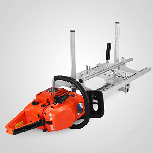OrangeA Chainsaw Mill 36 Inch Portable Chain Saw Mill Aluminum Steel Mig Welding Saw Mill 14"-36" Planking Lumber Cutting Bar (14-36 Inch)