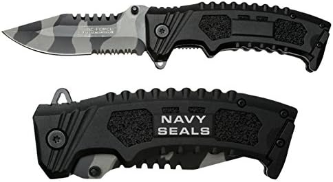 NDZ Performance Tac-Force 4'' Spring Assisted Pocket Knife TF794CU NDZ Navy Seals Text