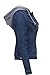 Luna Flower Women's Classic Vintage Cropped Long Sleeve Washed Denim Jackets