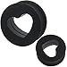 Pair 2g (6mm) to 15/16 (24mm) Heart silicone flesh tunnels ear plugs MoDTanOiz