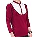 ChanzeePK Long-Sleeved Cotton Rayon Polo Tee Shirts: Women Shirts and Blouses
