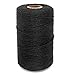Black Twine String,Cotton Bakers Twine 656 Feet Cotton Cord Crafts Gift Twine String Christmas Holiday Twine