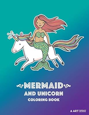 Mermaid And Unicorn Coloring Book Coloring Book For Girls Or Boys