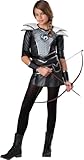 InCharacter CostumesTween' Midnight Huntress Costume, Silver/BlackMedium/10-12