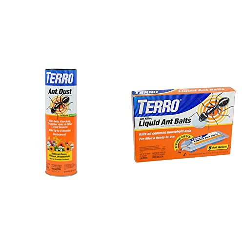 TERRO T600 Ant Dust Kills fire Ants, Carpenter Ants, Cockroaches