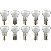 CEC Industries 1383TF Frosted Silicone Coated Miniature Reflector Light Bulb, 1383 Frosted Bulb, 13V, 19.5W (10-Pack)
