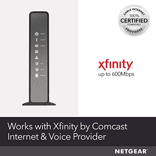 NETGEAR Nighthawk Cable Modem WiFi Router Combo with Voice C7100V