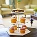3 Tier Hexagonal Dessert Cake Stand (T-Shaped Handle - Gold)